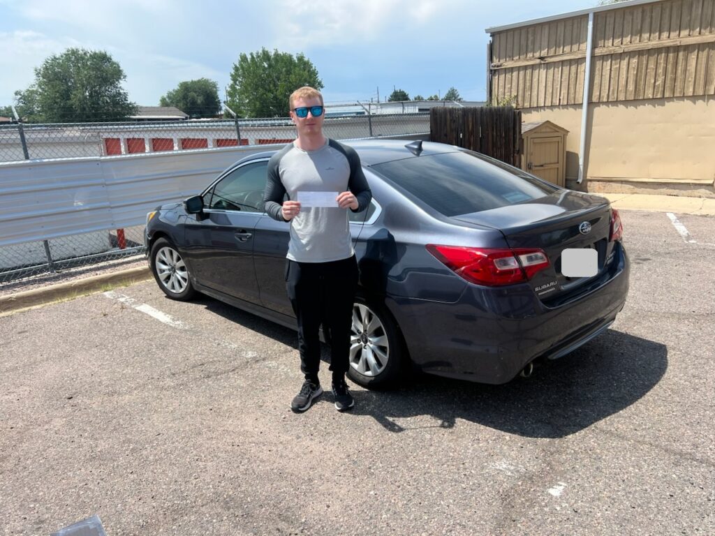 Actual Sell My Car Colorado Customer that sold their car