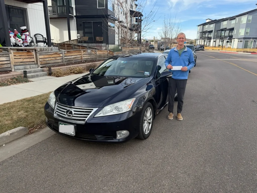 Satisfied customer that sold his car to Sell My Car Colorado Customer ID 98796854712