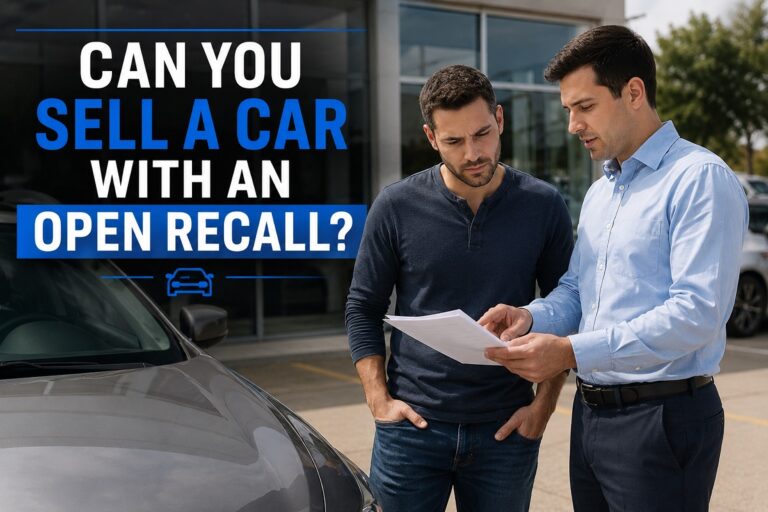 Can you sell a car with an open recall at a Colorado dealership