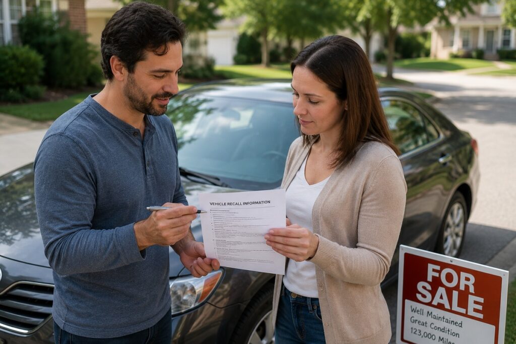 Tips for selling a car with an open recall in Colorado