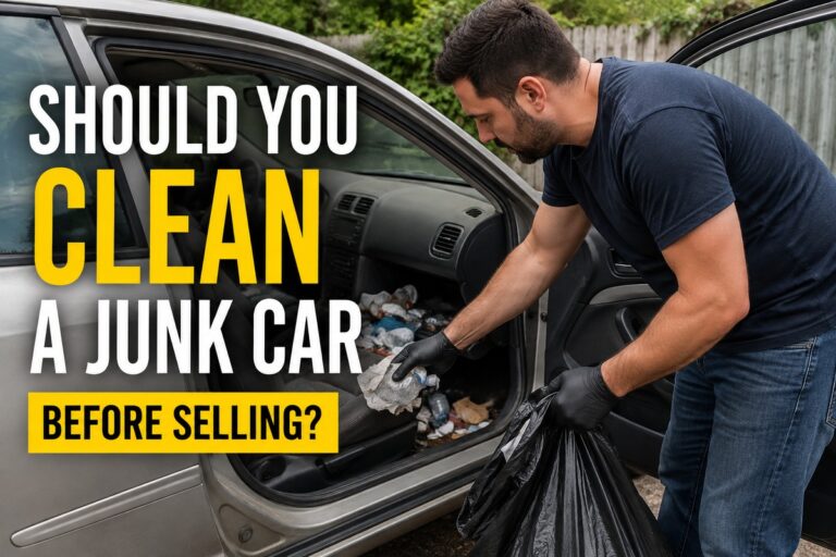 Should you clean a junk car before selling in Colorado