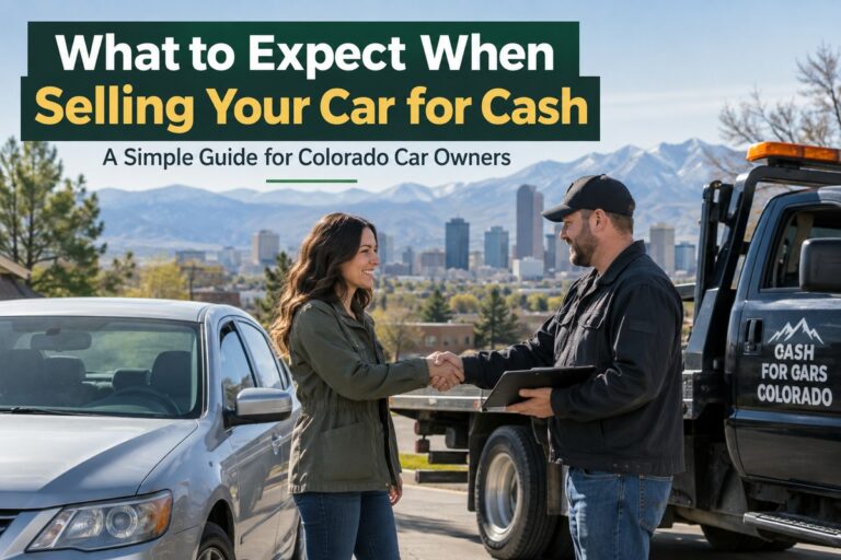 Selling your car for cash in Colorado with vehicle pickup
